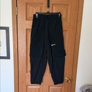 Nike Black Cargo Joggers with Reflective Swoosh